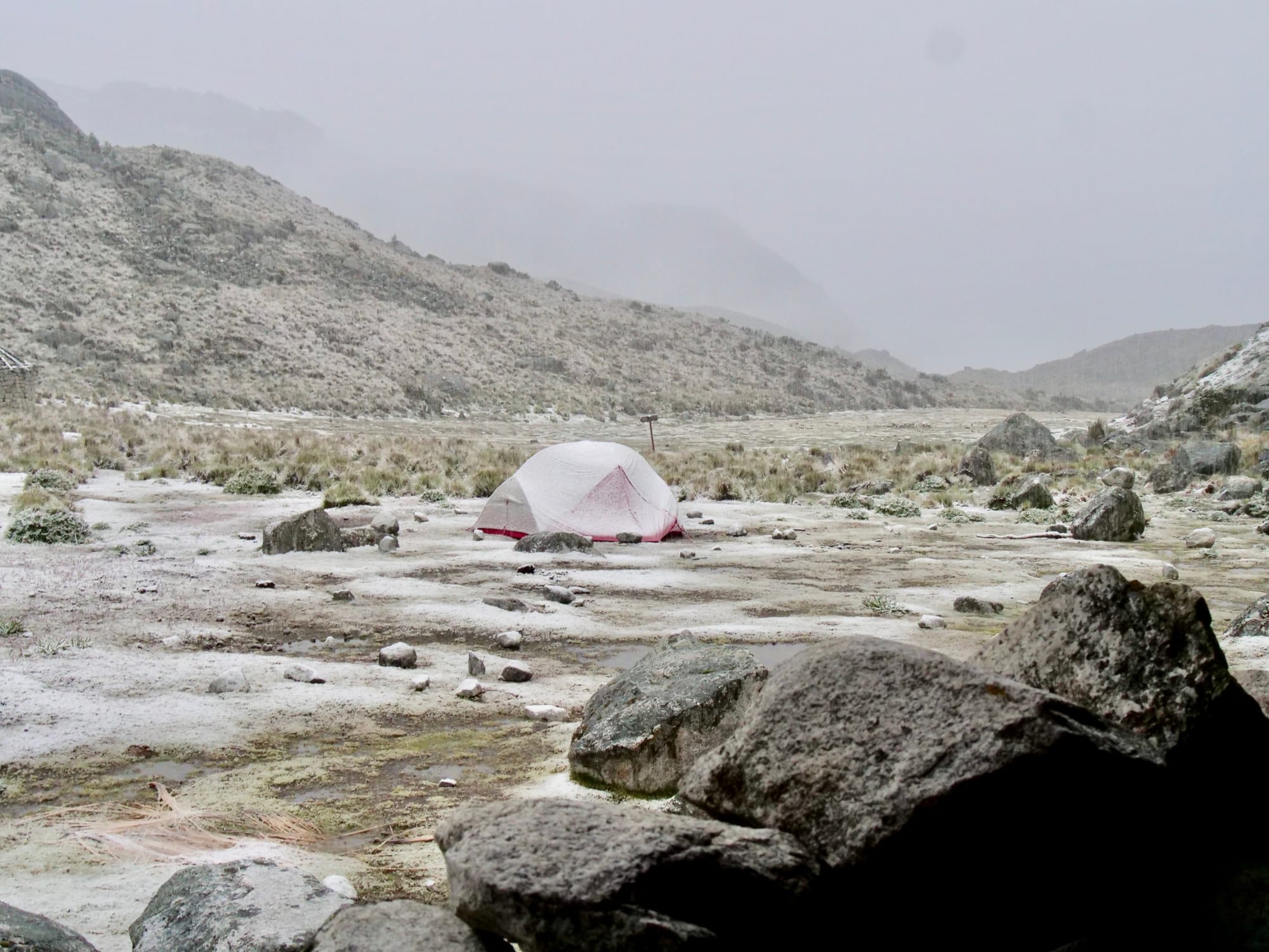 Retiring the Tent Early in Huaraz