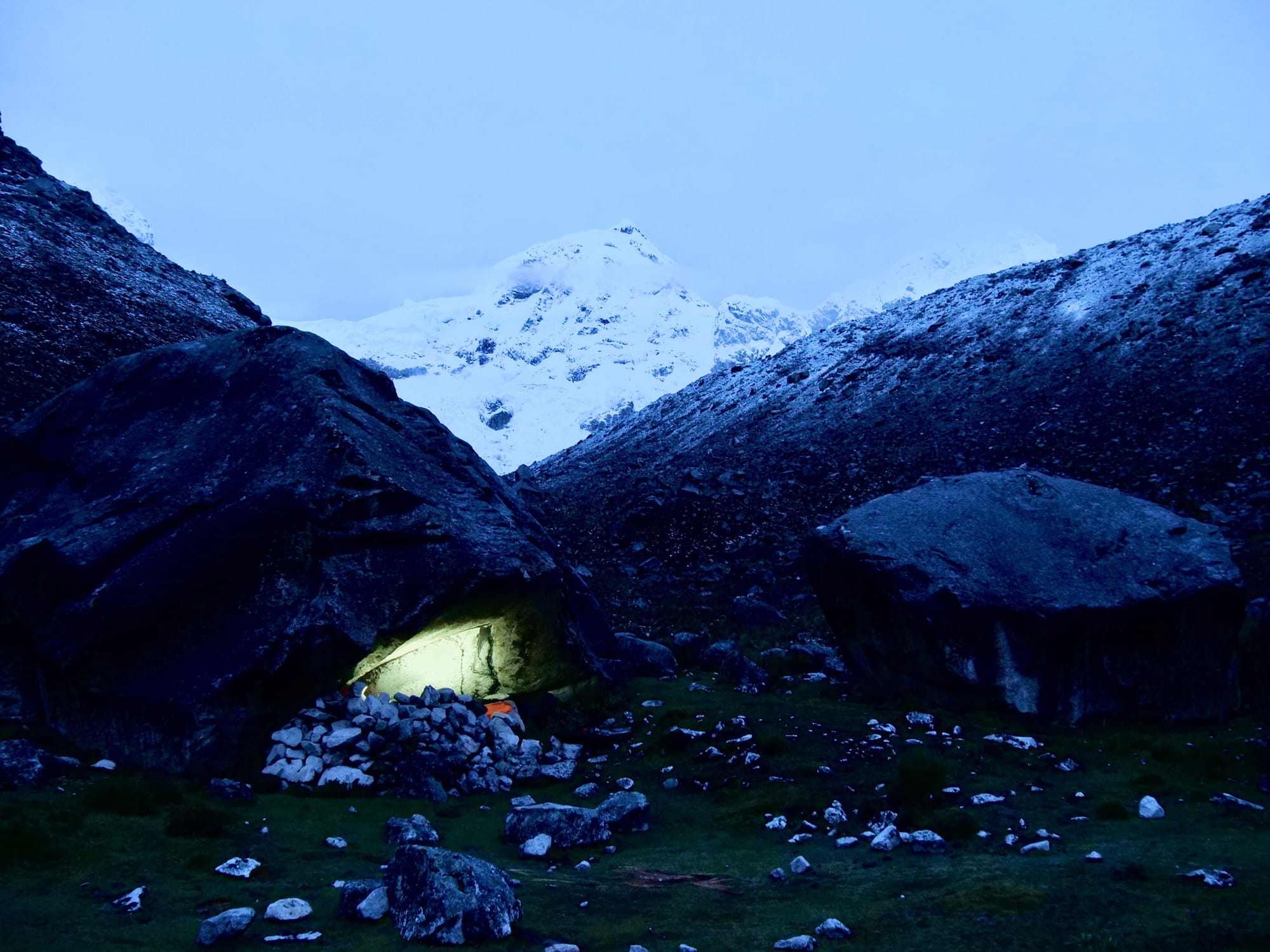Retiring the Tent Early in Huaraz